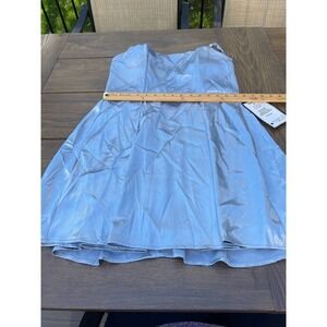 Speechless Junior Dress blue satin silk 13 futuristic prom wedding birthday